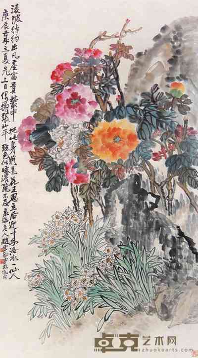 赵云壑 富贵神仙 立轴 149×81cm